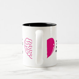 Inspiratie & affectie tweekleurige koffiemok