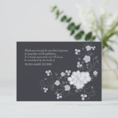Inspiratie begrafenis Hartelijk dank Bedankkaart (Staand voorkant)