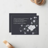 Inspiratie begrafenis Hartelijk dank Notitiekaartje (Voorkant / Achterkant in situ)