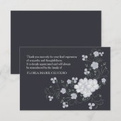 Inspiratie begrafenis Hartelijk dank Notitiekaartje (Voorkant / Achterkant)