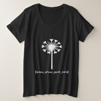 Inspiratie citaat komt hier grote maat t-shirt