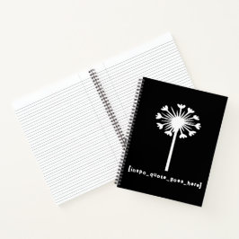Inspiratie citaat komt hier notitieboek