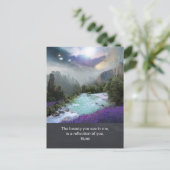 Inspiratie Citaat op Beauty uit Rumi Briefkaart (Staand voorkant)