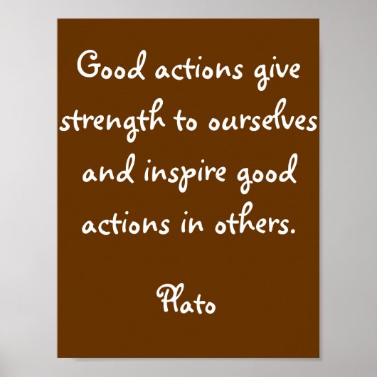 Inspiratie Citaat Poster Art Print (Voorkant)