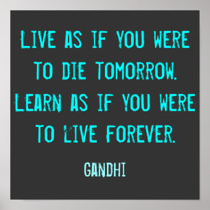 Inspiratie Citaat Poster Art Print