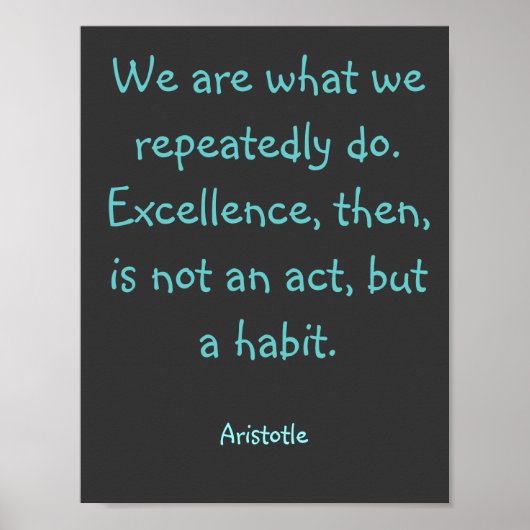 Inspiratie Citaat Poster Art Print (Voorkant)