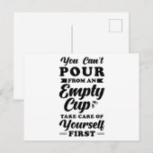 Inspiratie Citaat Self Care Briefkaart (Voorkant / Achterkant)