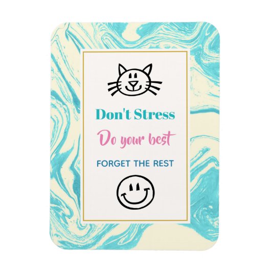 Inspiratie Citaat Stress niet Magneet (Verticaal)