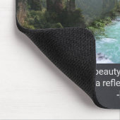 Inspiratie Citaat van Rumi met Natuur Afbeelding Muismat (Hoek)