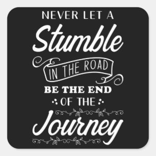 Inspiratie Citaat Vierkante Sticker