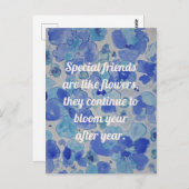 Inspiratie Citaat-vriendschap Briefkaart (Voorkant / Achterkant)