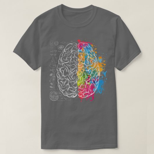 Inspiratie Colorful Brain Science & Art Shirt Pre (Design voorkant)