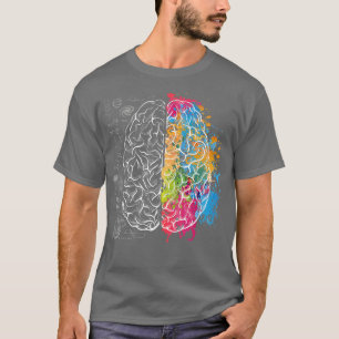 Inspiratie Colorful Brain Science & Art Shirt Pre