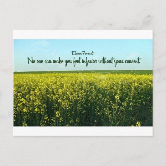 Inspiratie door Eleanor Roosevelt Briefkaart (Voorkant)