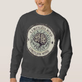Inspiratie & Empower: "Limitless Mind" Crewneck Zw Trui (Voorkant)