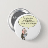 inspiratie en genialiteit ronde button 5,7 cm (Voorkant /achterkant)