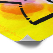 Inspiratie en kleurrijk zijn goed voor mensen poster (Hoek)