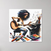 Inspiratie en Vastberadenheid: School of the Arts Canvas Afdruk (Voorkant)