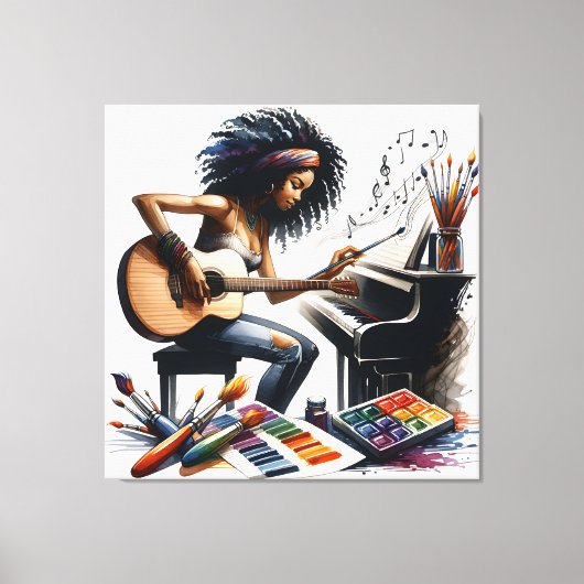 Inspiratie en Vastberadenheid: School of the Arts Canvas Afdruk (Voorkant)