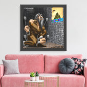 Inspiratie Funny Cartoon Motivation Canvas afdrukk (Insitu (Woonkamer))