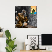 Inspiratie - Funny Motivation Cartoon Poster (Thuiskantoor)