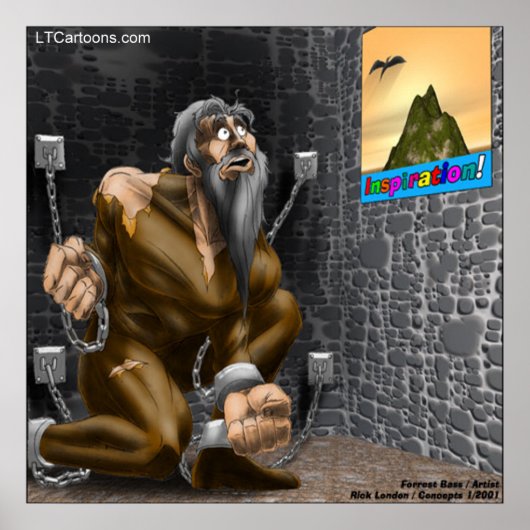 Inspiratie - Funny Motivation Cartoon Poster (Voorkant)