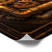 Inspiratie Gewoon Beginnen Steampunk Raket Kunst Poster (Hoek)