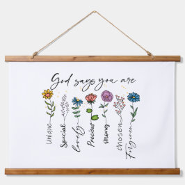 Inspiratie God Nursery Art Print Hangend Wandkleed