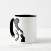 Inspiratie God Reaching to Earth Minimalist Mok (Voorkant links)