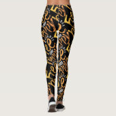 Inspiratie Gratis Happy Yellow Gradient Typo Paint Leggings (Achterkant)