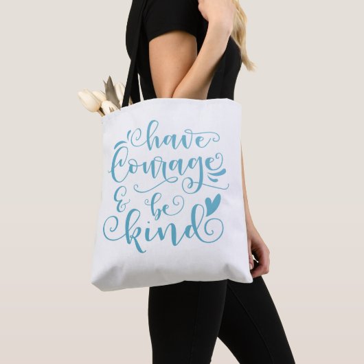 Inspiratie heeft moed en is aardig | Canvas tas (Dichtbij)