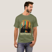 Inspiratie herinneringen voetafdrukken camping woo t-shirt (Voorkant volledig)