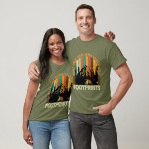 Inspiratie herinneringen voetafdrukken camping woo t-shirt
