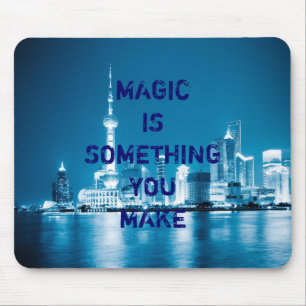 Inspiratie hoop citaat stad nacht muismat
