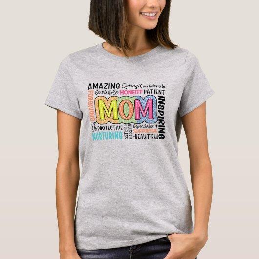 Inspiratie Ik hou van Amazing Mom cadeau Tshirt (Voorkant)
