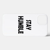 Inspiratie in minimalisme - Blijf bescheiden motiv Case-Mate iPhone Case (Achterkant (horizontaal))