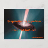 Inspiratie is impulsief briefkaart (Voorkant)