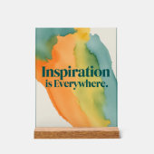 Inspiratie is overal acryl bord (Voorkant)