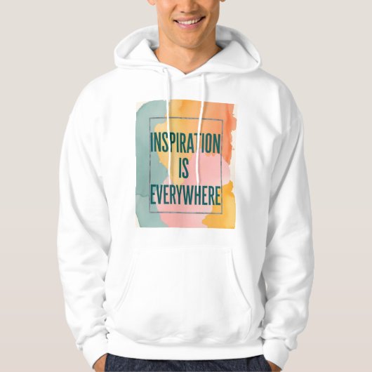 Inspiratie is Overal Hoodie (Voorkant)
