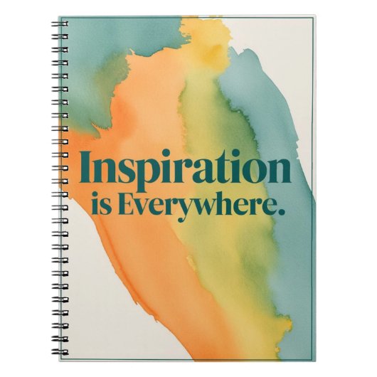 Inspiratie is overal notitieboek (Voorkant)