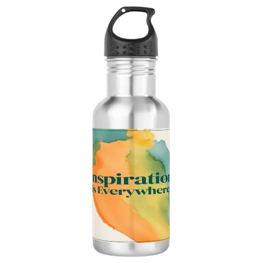 Inspiratie is overal waterfles (Voorkant)