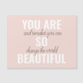 Inspiratie je bent zo mooi positief citaat (Voorkant)