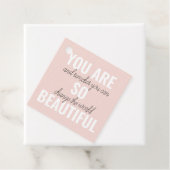 Inspiratie je bent zo mooi positief citaat bedankjes labels (In situ)