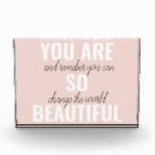 Inspiratie je bent zo mooi positief citaat fotoblokken (Voorkant)