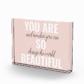 Inspiratie je bent zo mooi positief citaat fotoblokken (Rechts)