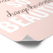 Inspiratie je bent zo mooi positief citaat poster (Hoek)