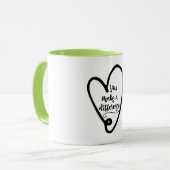 Inspiratie: je maakt het verschil mok (Voorkant links)