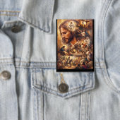 Inspiratie Jezus Christus Sleutelhanger – Heilige Button (Insitu)