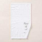 Inspiratie levenscyclus bevestigende offertes bad handdoek (Handdoek)