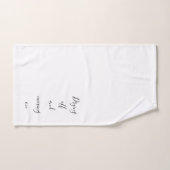 Inspiratie levenscyclus bevestigende offertes bad handdoek (Handdoek)